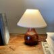 Wood lamp, fabric cable 2M, lampshade