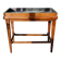 Table de métier, début 20ème, en bois et zinc riveté