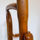 Old thonet armchair in curved wood and rattan cane