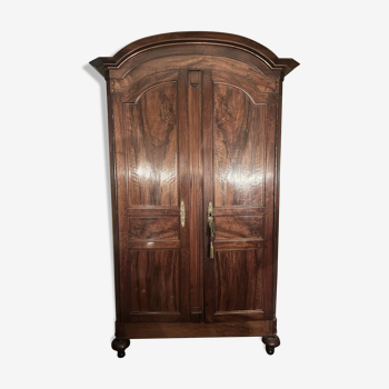 Mahogany cabinet with gendarme hat