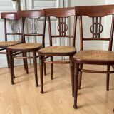 Set of 4 Thonet dining room chairs circa 1905