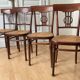 Set of 4 Thonet dining room chairs circa 1905