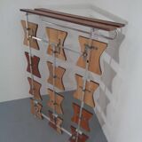 Mid-Century Teak Wardrobe with Hat and Coat Rack, 1960s