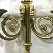 Applique en bronze de style Louis XVI à 2 lumières