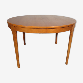 Round teak table