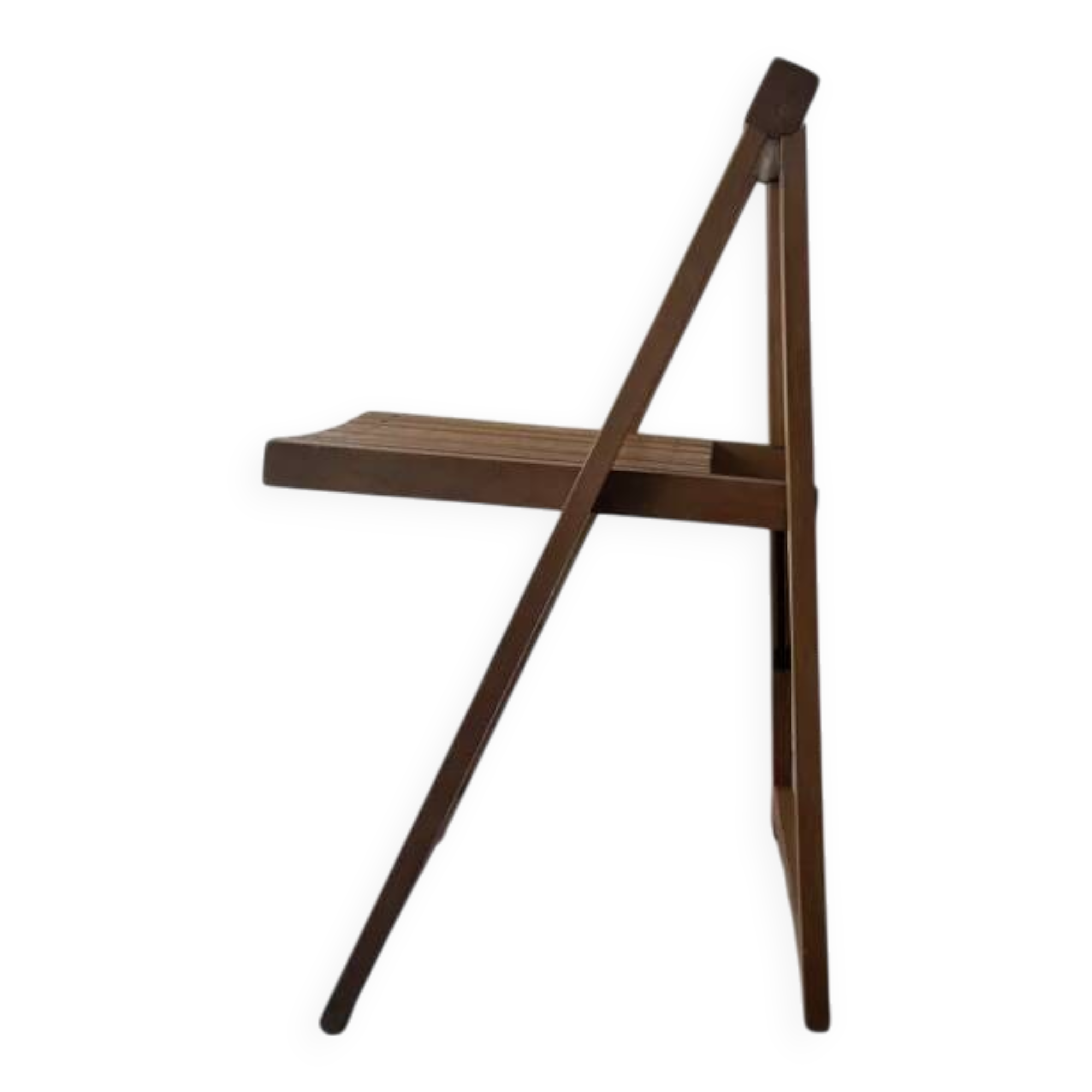 Chaise pliante en bois par Aldo Jacober, design 1960/1970