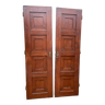 Paire de portes persiennes volet vintage shutters décoration tête de lit aménagement 1950
