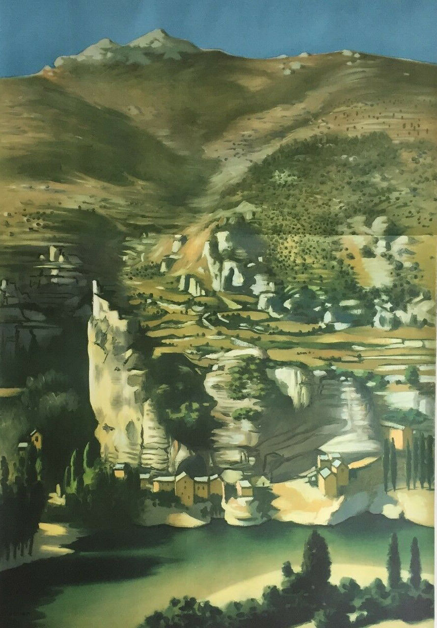 Original tourist poster "Gorges du Tarn" 62x100cm 1952