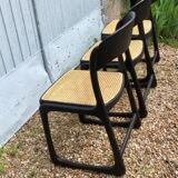 Baumann sled with caning chairs