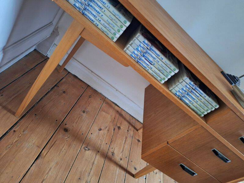 Vintage desk, old furniture