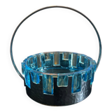 glass and hammered metal pocket emptier