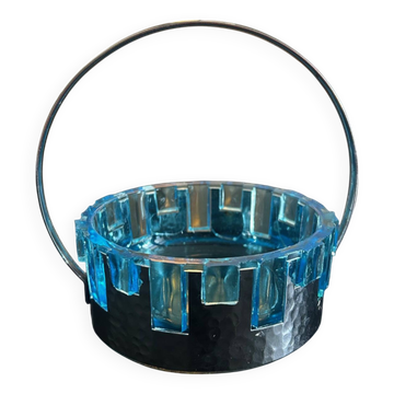 glass and hammered metal pocket emptier