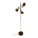 Lampadaire vintage marron et chrome Dijkstra Space Age