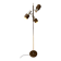 Lampadaire vintage marron et chrome Dijkstra Space Age