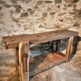 Antique oak workbench, circa 1900
