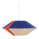 The Céleste electric blue orange suspension