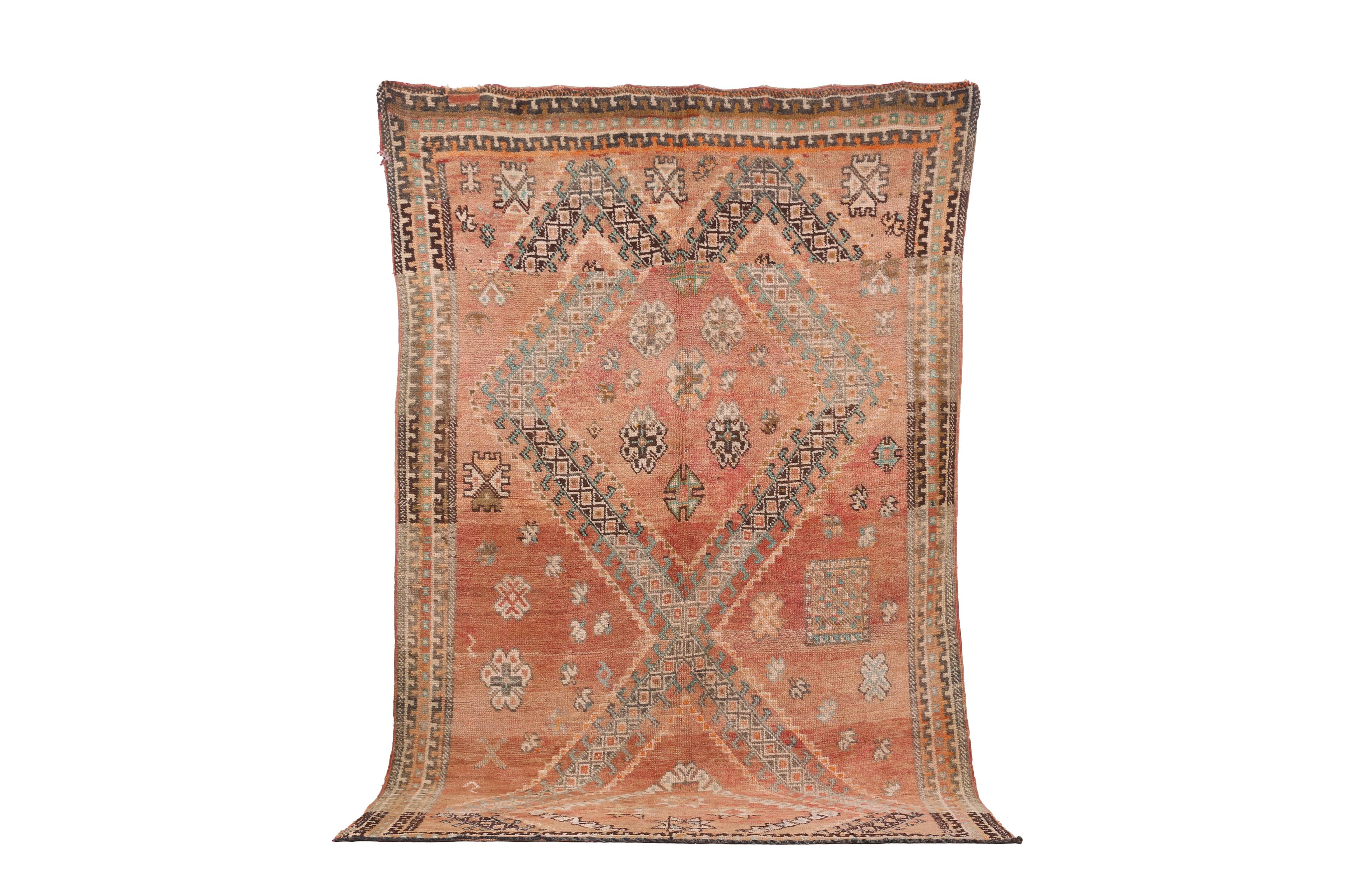 Vintage Handmade Boujaad Rug 167 x 262 cm - Berber Wool Rug - Handmade rug