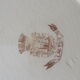 Gien model Cactus diam opaque porcelain plate 24 cm