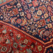 Handmade antique Persian Bidjar rug 4.5' x 5.6' (137cm x 170cm) 1900s - 1B740