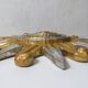 Sculpture murale relief Soleil or et argent Vintage