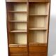 Double filing cabinet with curtains