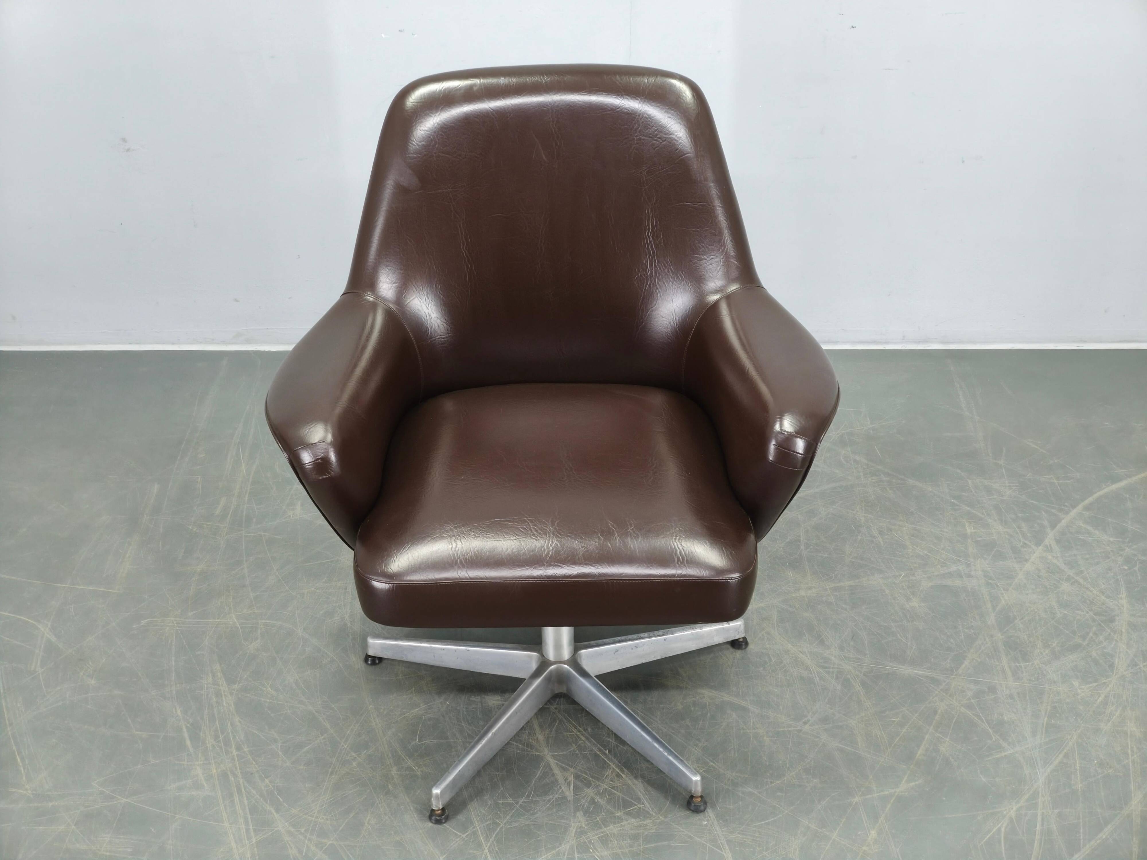 Fauteuil pivotant Mobiltecnica Torino, années 1960