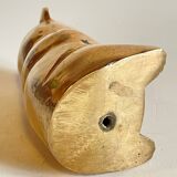 Small bear in solid brass vintage