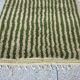 Handmade green Beni Ouraine rug size 150 x 250 cm