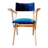 Small bridge armchair with a vintage look redone