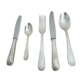 Housewife 61 pieces in silver metal decors rocaille hallmark 84 gr