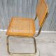 Marcel Breuer chair in cane model B32 vintage gold color