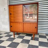Scandinavian design teak showcase buffet