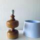 Lampe en bois tourné