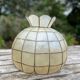 Lampshade for mother-of-pearl and vintage brass suspension