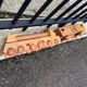 Folk art wooden train