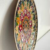 Vintage brass compartment plate