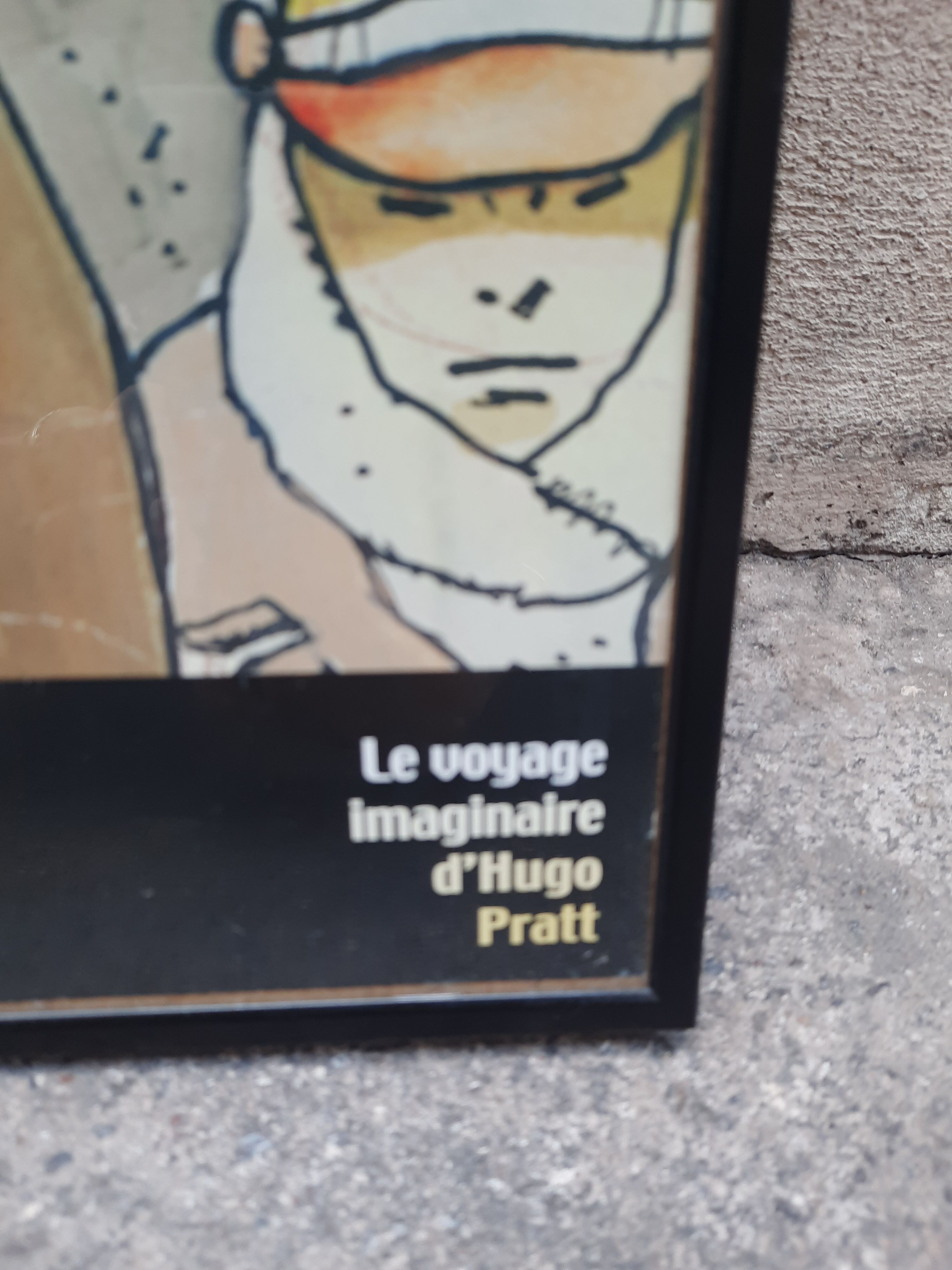 Affiche d'exposition hugo pratt , corto maltese