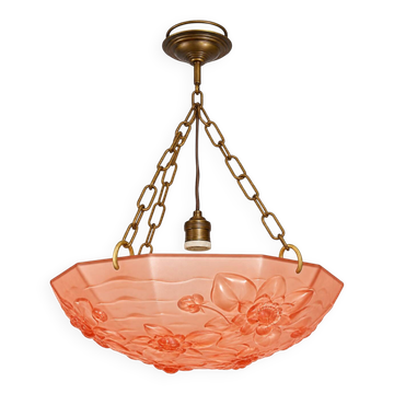 Ampla Art Deco pendant lamp, France, 1930s.