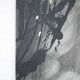 Large painting on canvas attributed to Nicole Cormier Vago, black and white canvas, wall decoration.