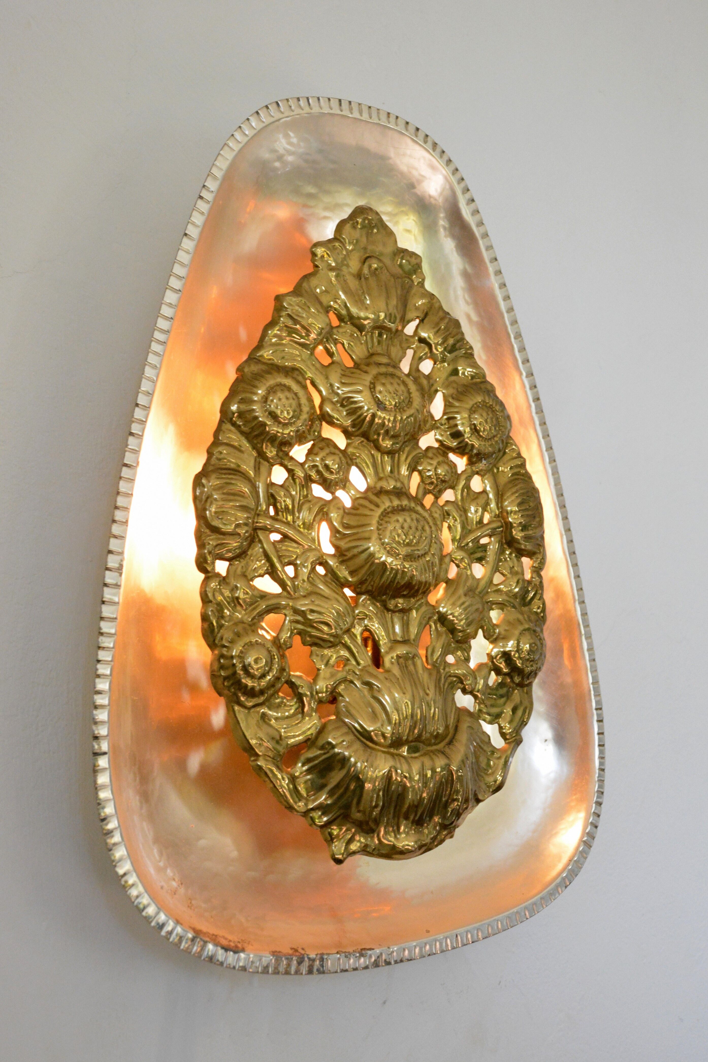 Very rare 50s wall lamp