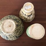 Set of 3 modernist ceramics Holland 1960