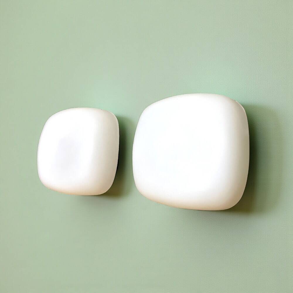 Pair white glass lights for ceiling or wall