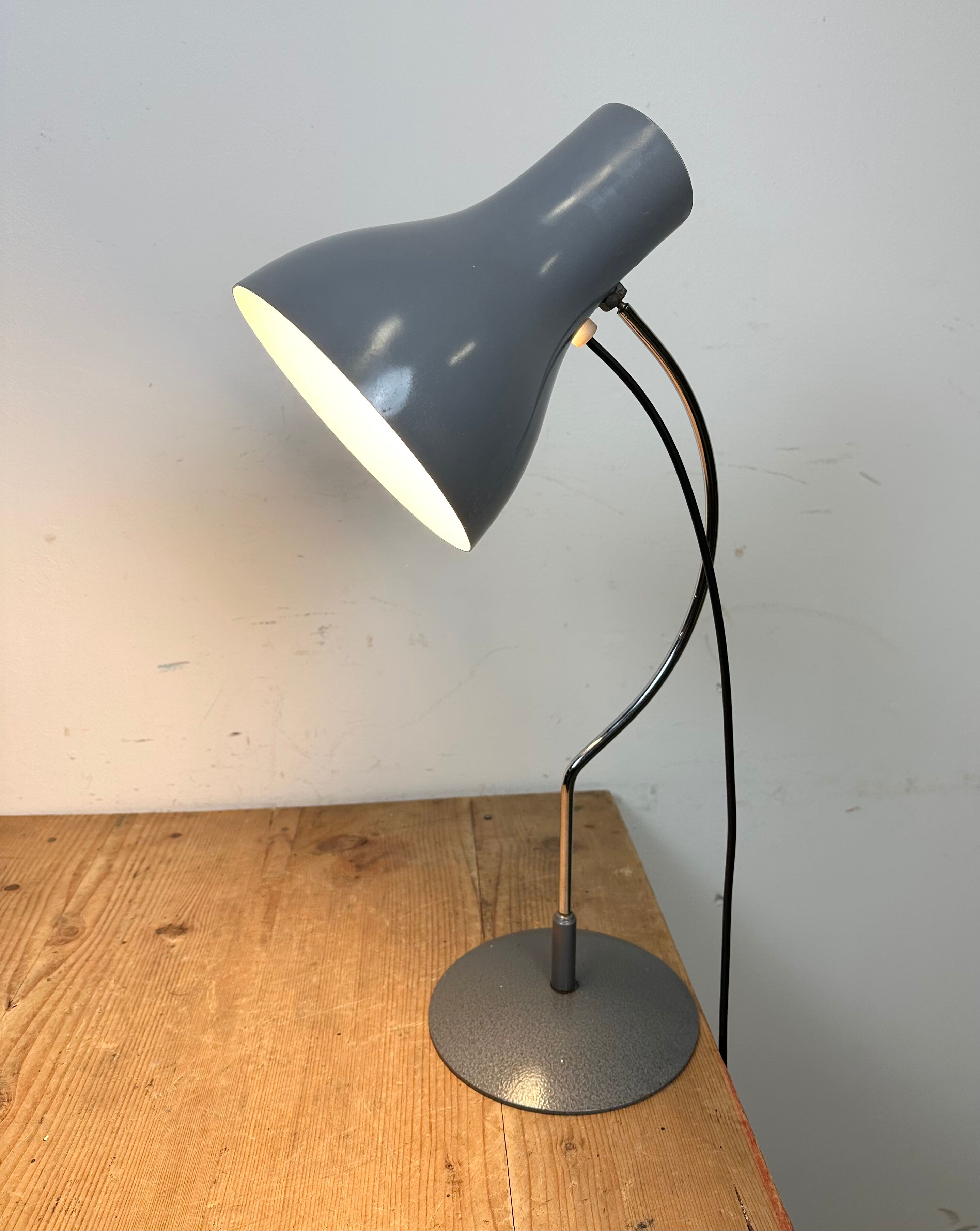 Grey Table Lamp by Josef Hurka for Napako, 1960s