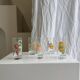 Set of 5 vintage fruit-patterned glasses