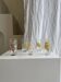 Set of 5 vintage fruit-patterned glasses