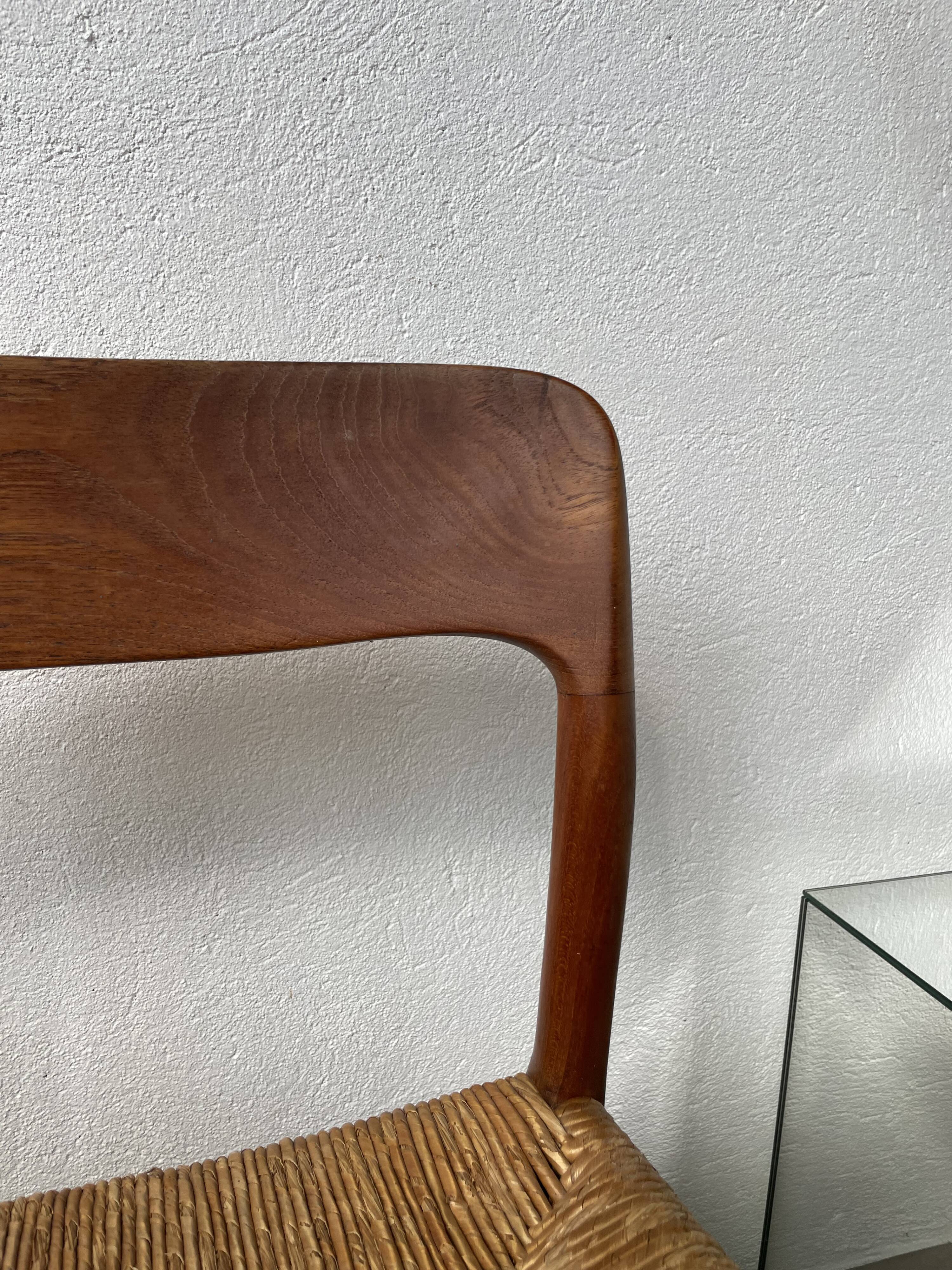 Model 75 straw chairs Niels O. Moller 1950