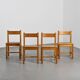 Suite de quatre chaises Maison Regain, circa 1970