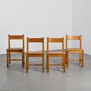 Suite de quatre chaises Maison Regain, circa 1970