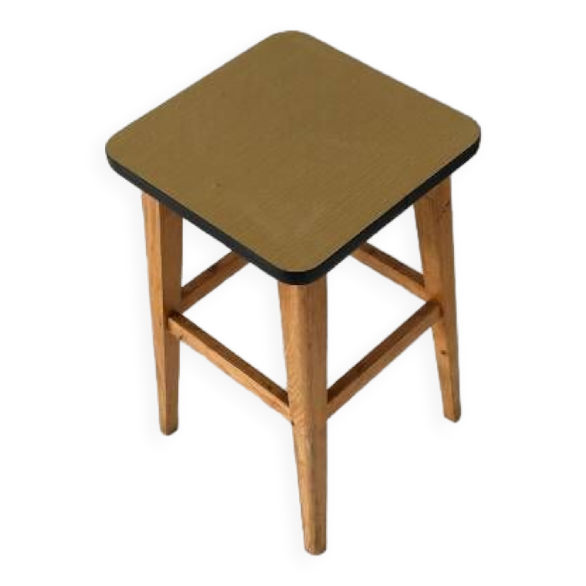 Vintage wood and formica stool