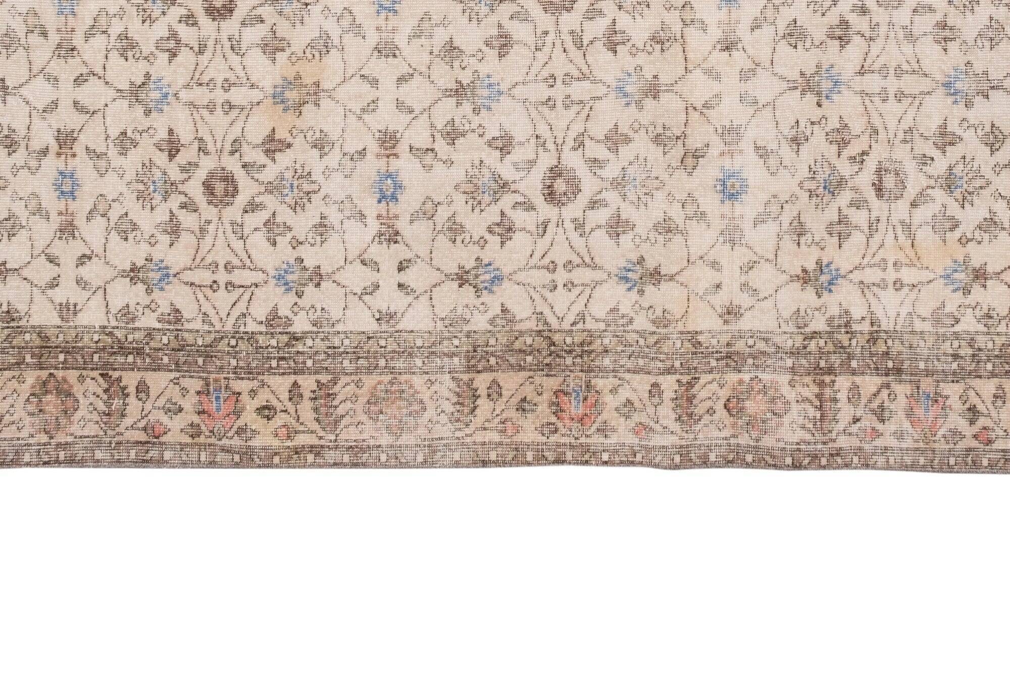 Vintage Turkish Oushak rug 212x321 cm